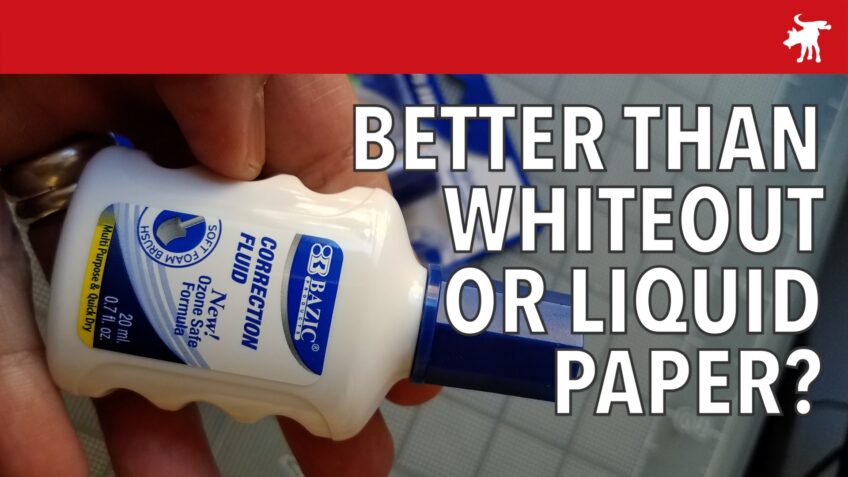 Bazic Correction Fluid: Better than Liquid Paper or WhiteOut