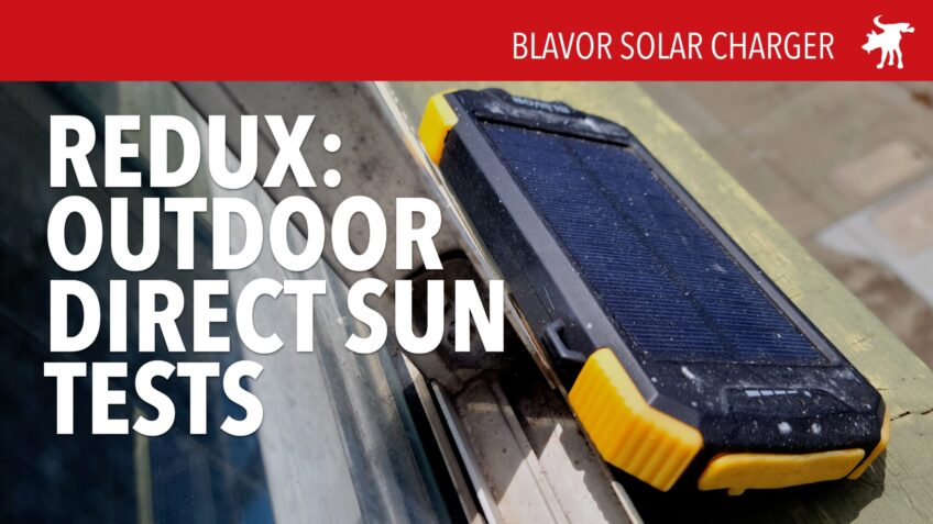 Blavor Solar Charger Outdoor Test