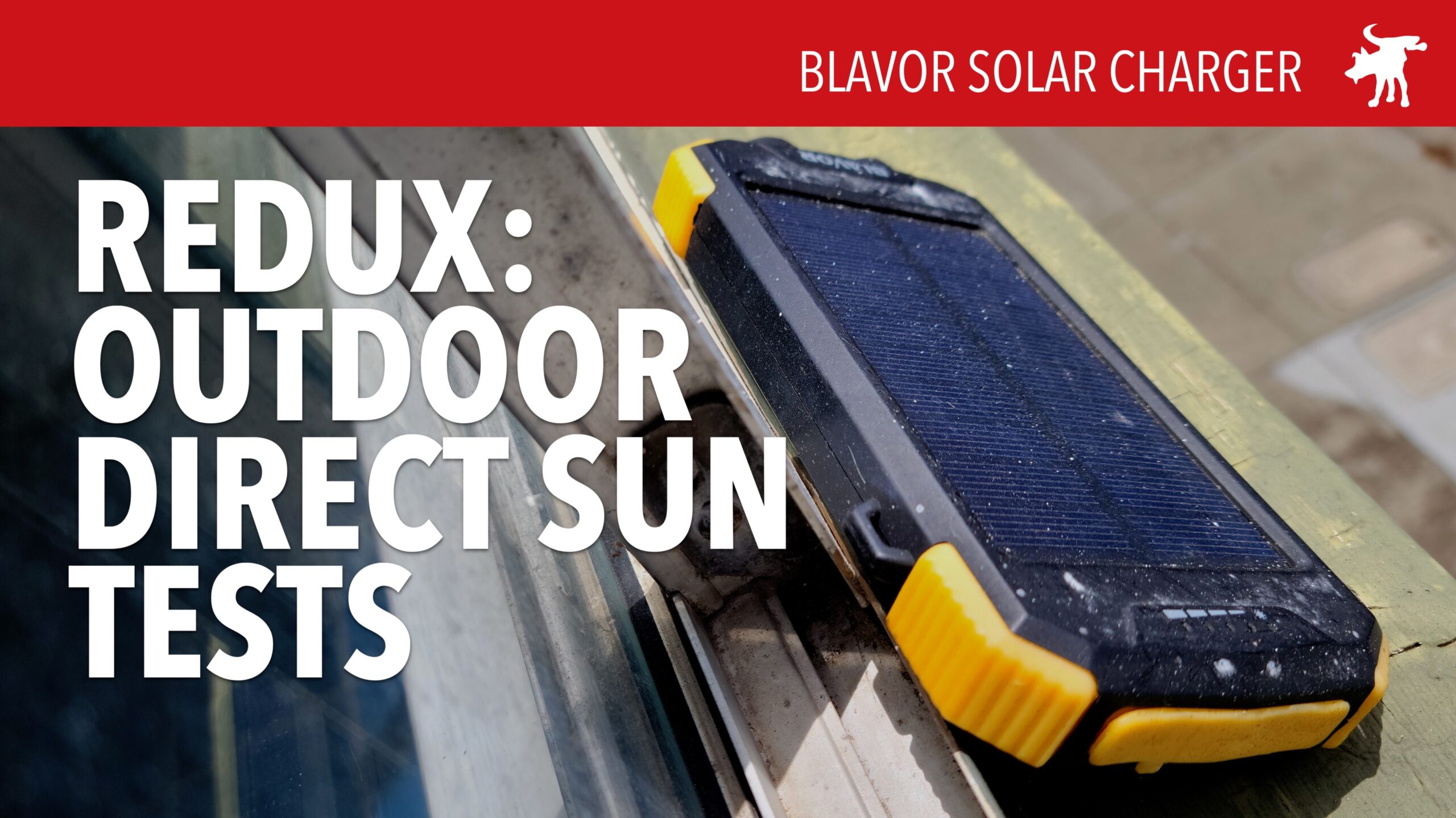 Blavor Solar Charger Outdoor Test