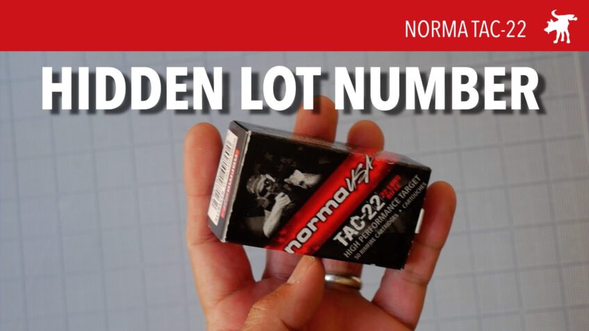 Norma Tac-22 Hidden Lot Number