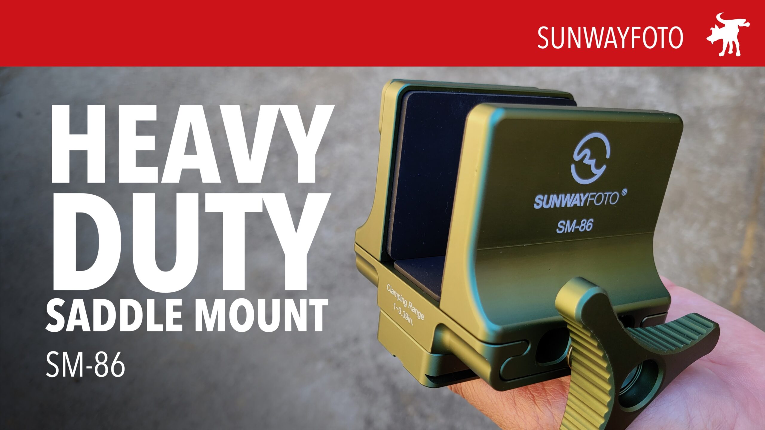 Sunwayfoto SM-86 Tripod Saddle Mount