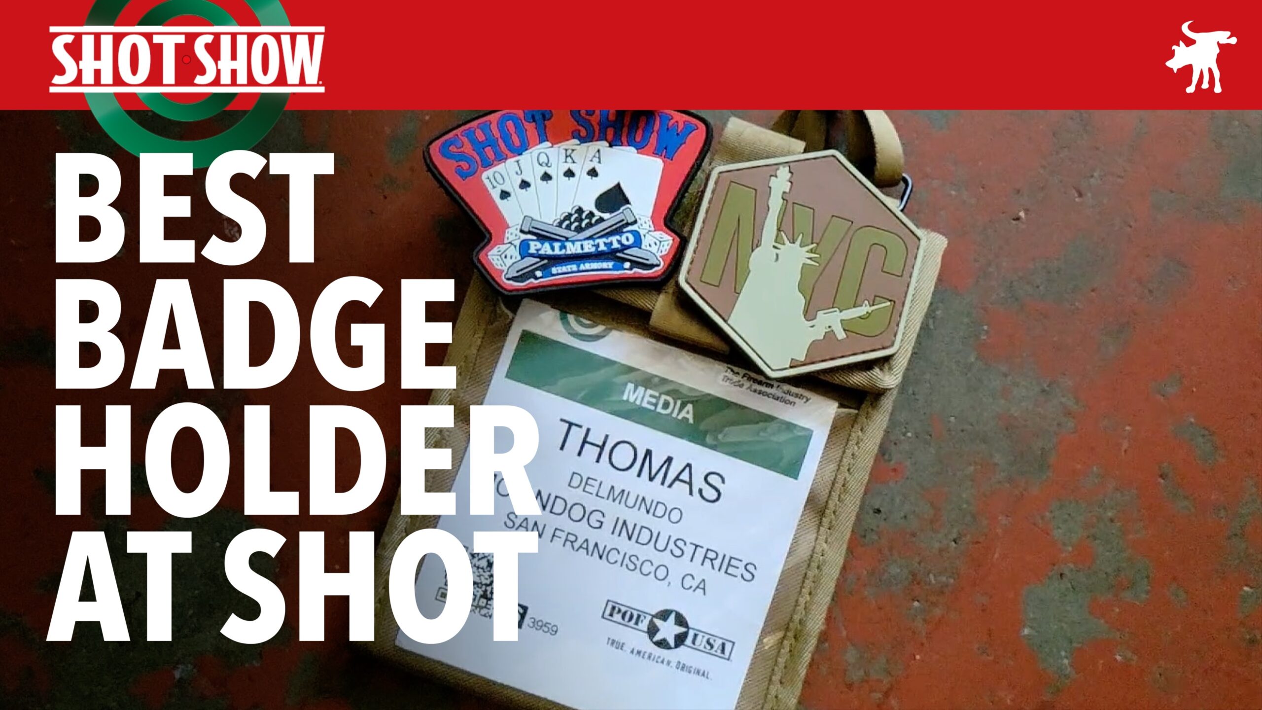 The Best SHOT Show Badge Holder