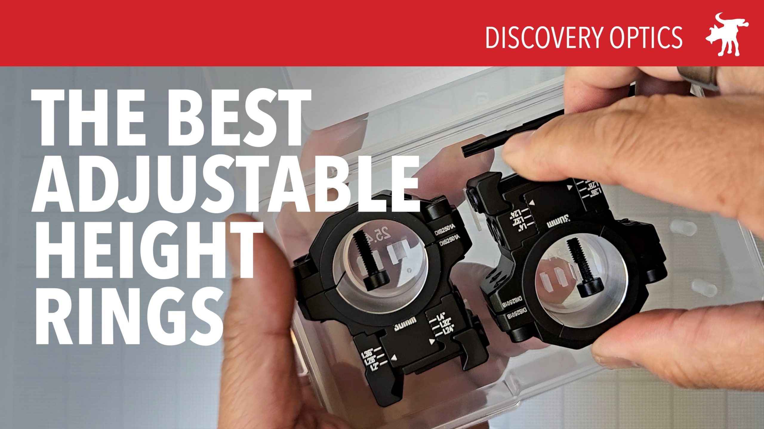 Discovery Optics Precision Height Adjustable Scope Rings